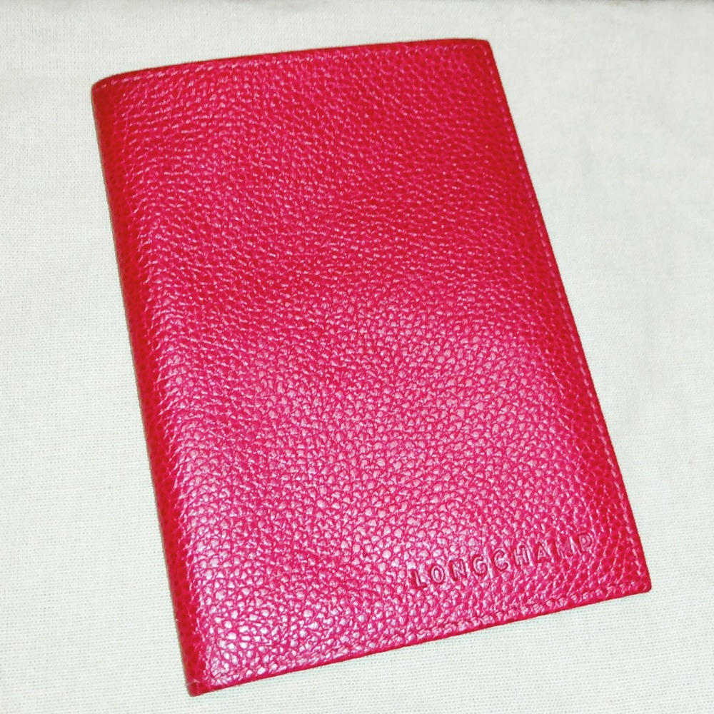 Pre Loved! Authentic Longchamp Passport Red Holder